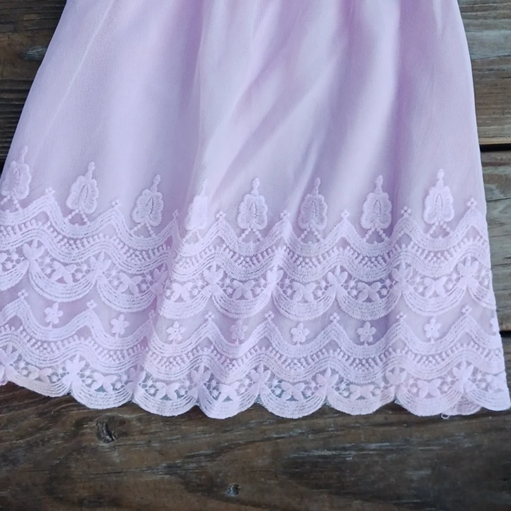 Cat & Jack baby doll pink dress 18 M